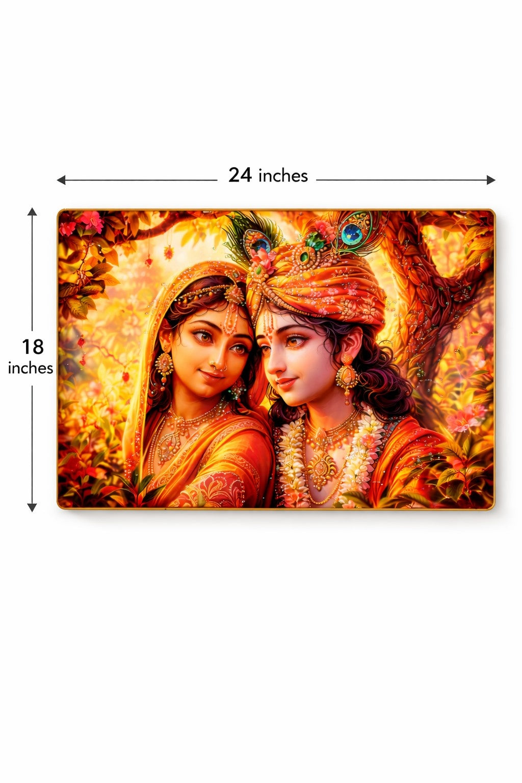 Radha Krishna Divine Love Wall Painting