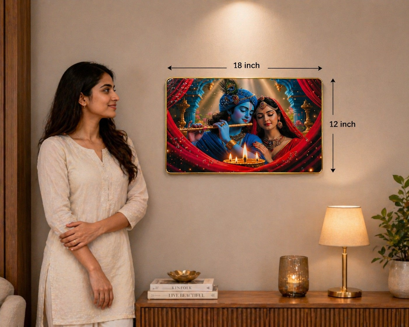 Radha Krishna connection Crystal Painting