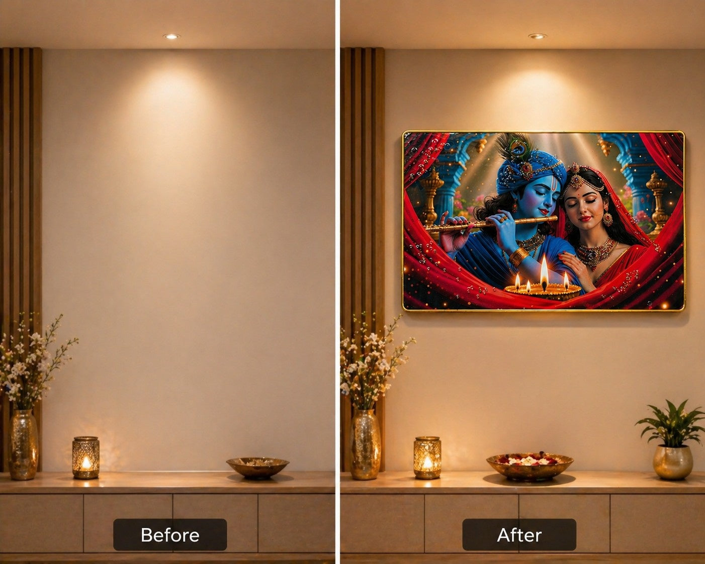 Radha Krishna connection Crystal Painting