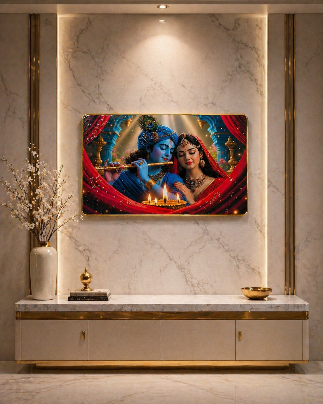 Radha Krishna connection Crystal Painting