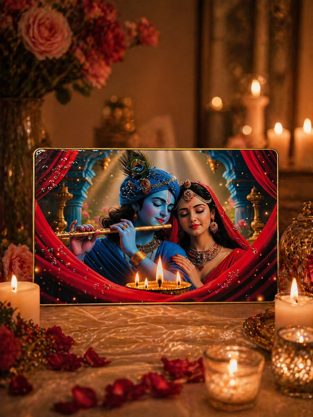 Radha Krishna connection Crystal Painting