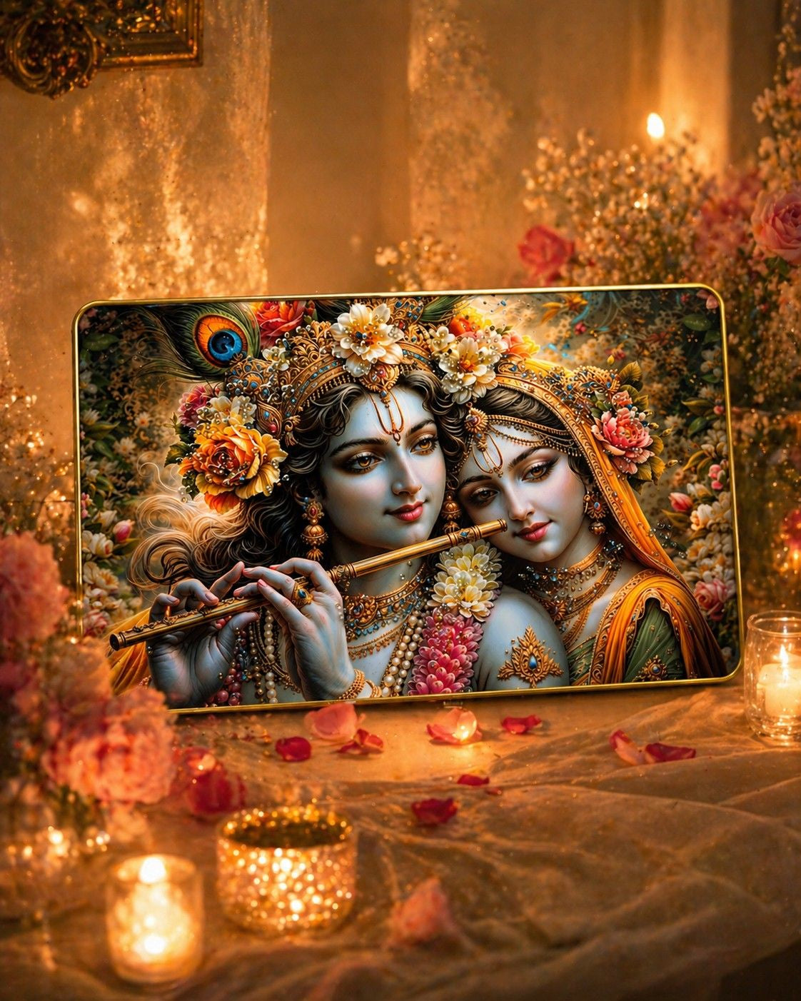 Radha Krishna unity Crystal Painting