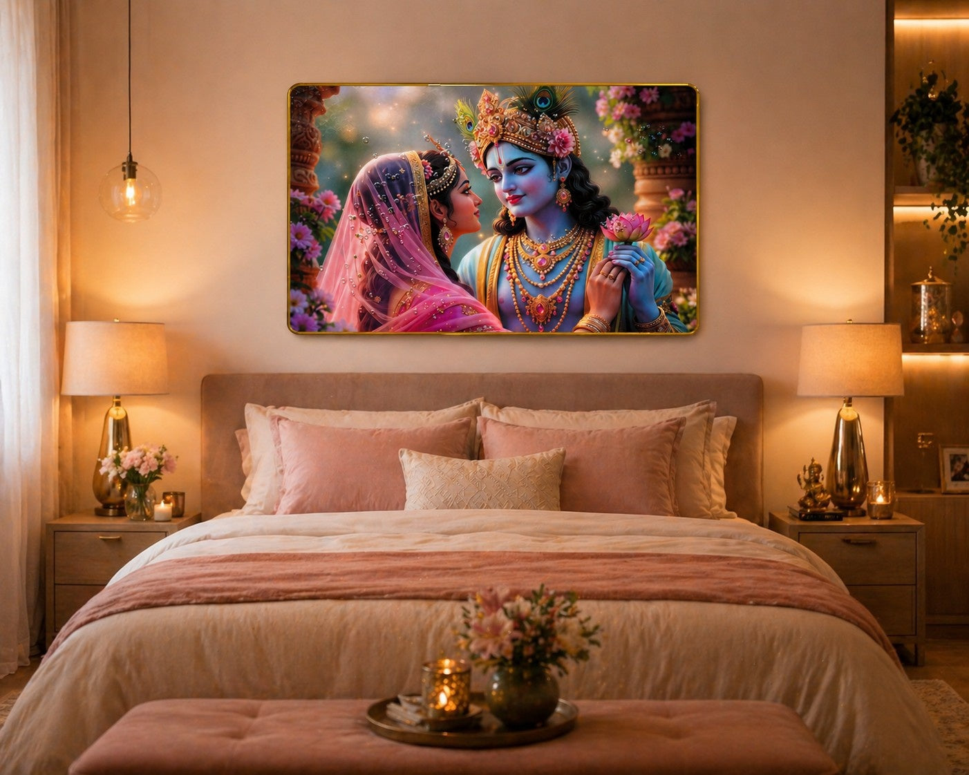 Radha Krishna modern Crystal Painting ✨