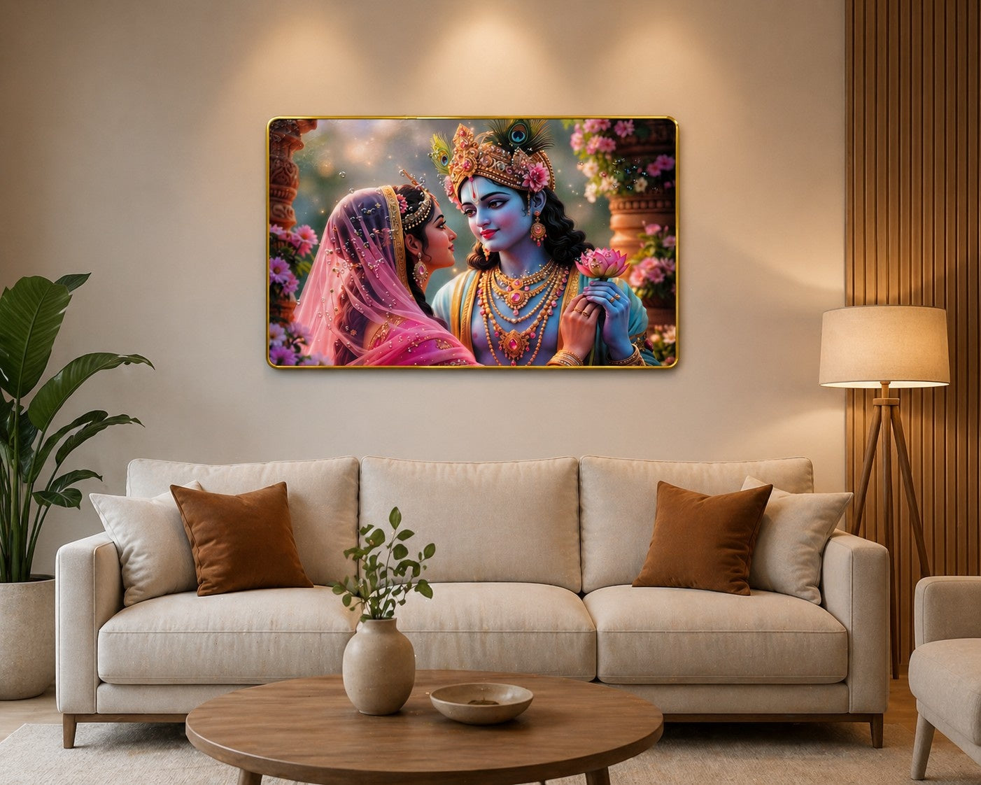 Radha Krishna modern Crystal Painting ✨