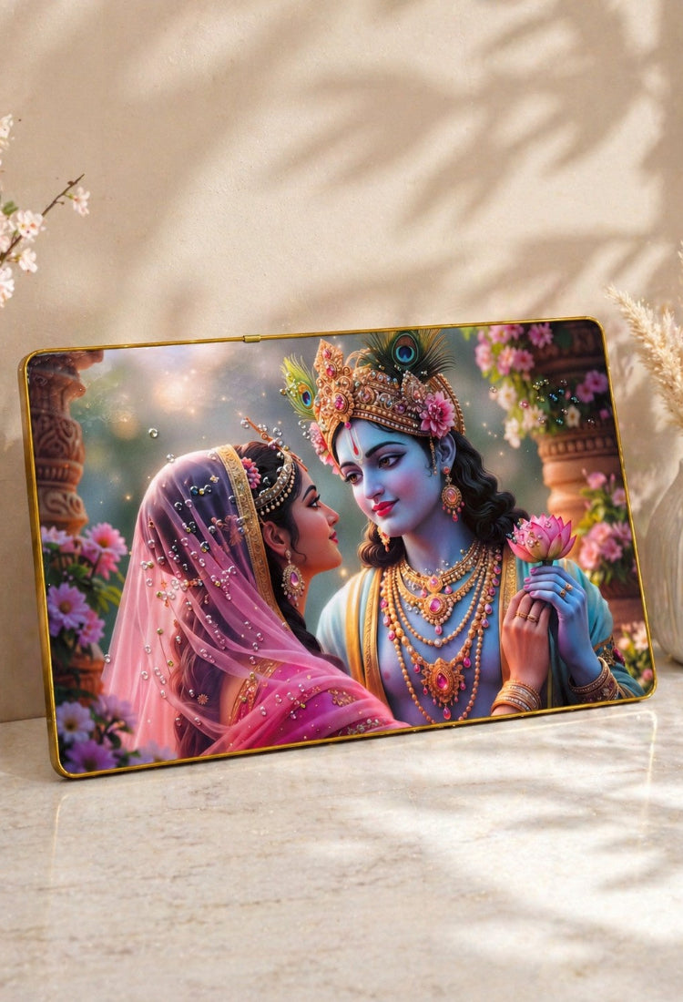 Radha Krishna modern Crystal Painting ✨