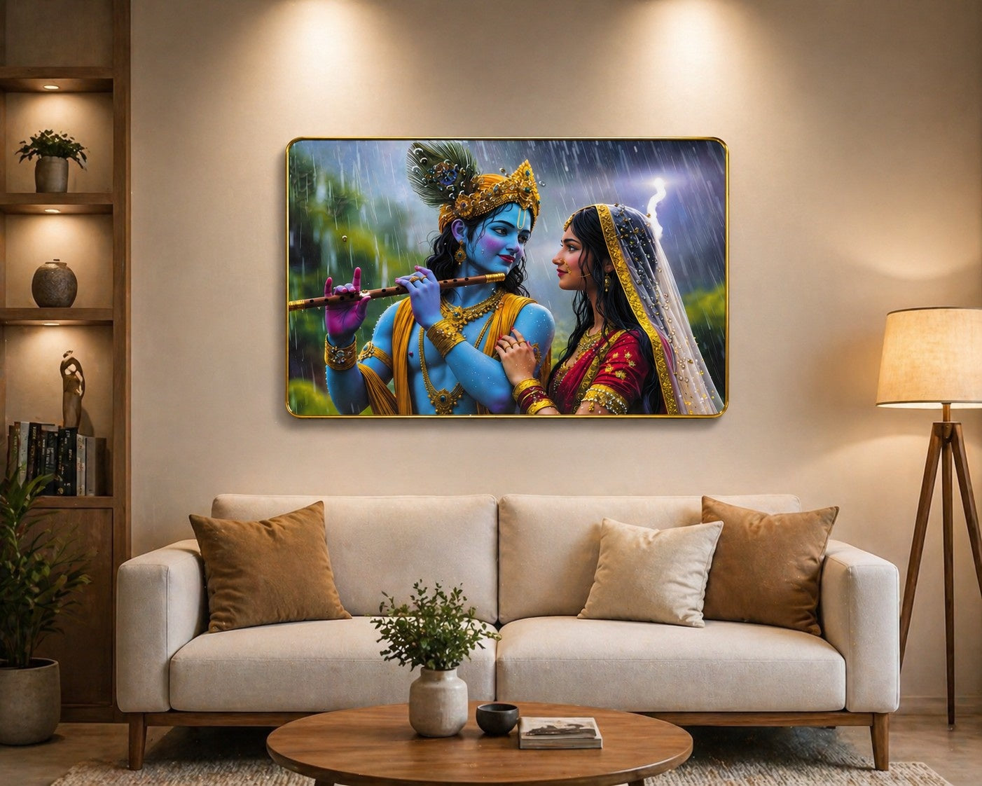 Radha Krishna beautiful Crystal Painting