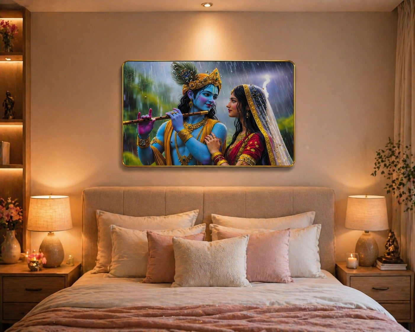 Radha Krishna beautiful Crystal Painting