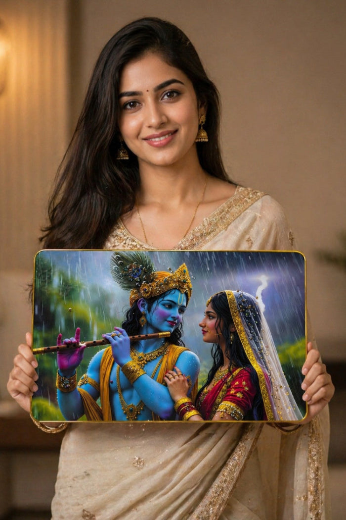 Radha Krishna beautiful Crystal Painting