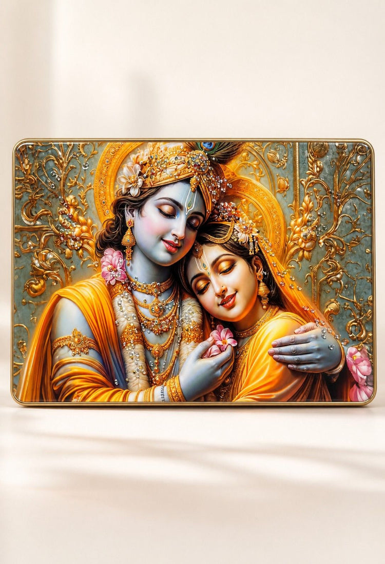Radha Krishna Crystal Golden Painting