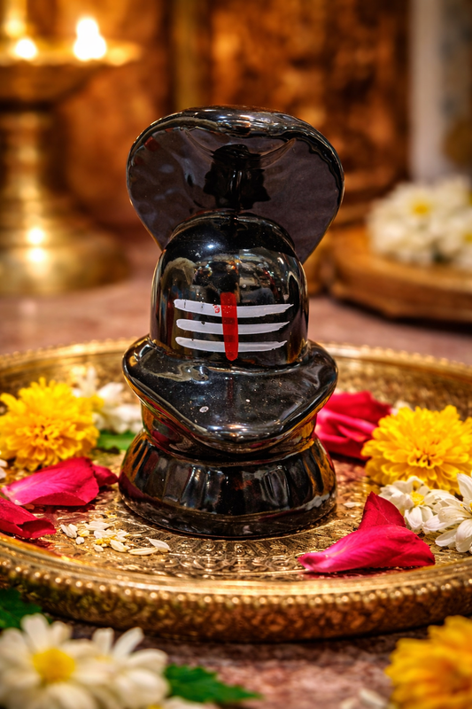 Handcrafted 6 Inch Shiva Lingam Idol
