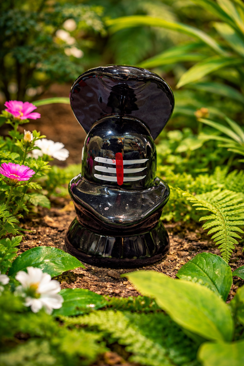 Handcrafted 6 Inch Shiva Lingam Idol