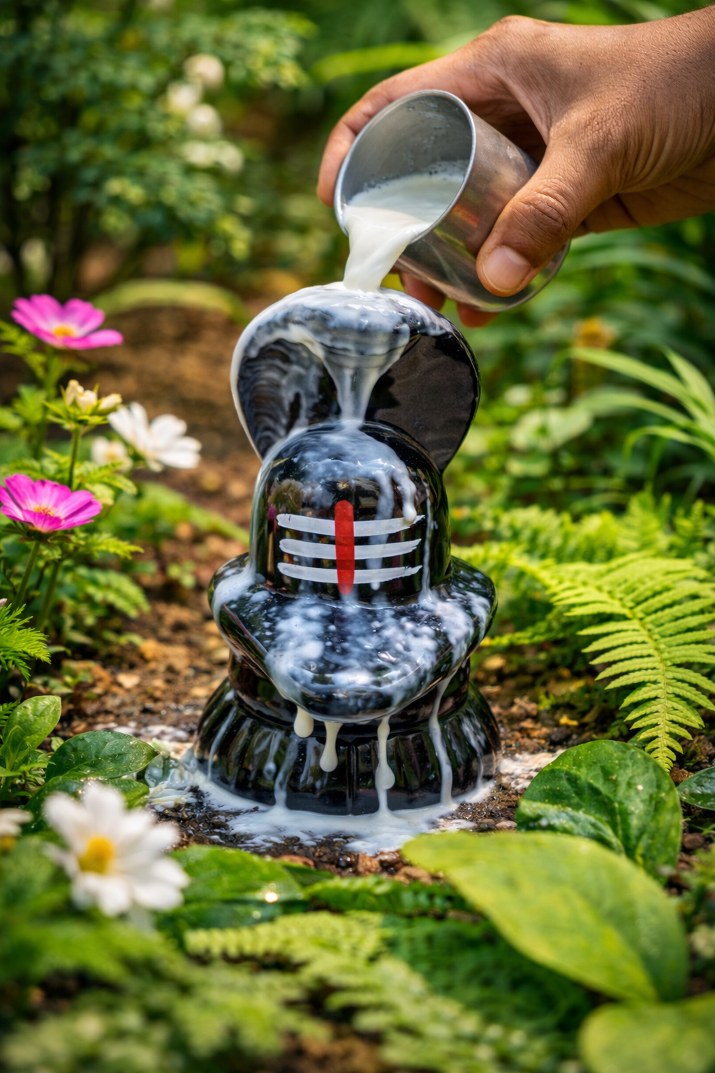 Handcrafted 6 Inch Shiva Lingam Idol