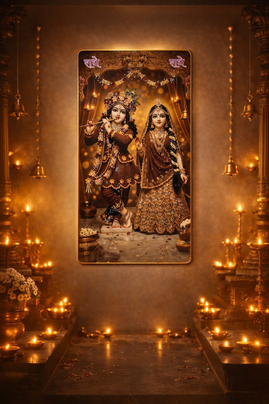 Radha Krishna Premium Crystal Painting