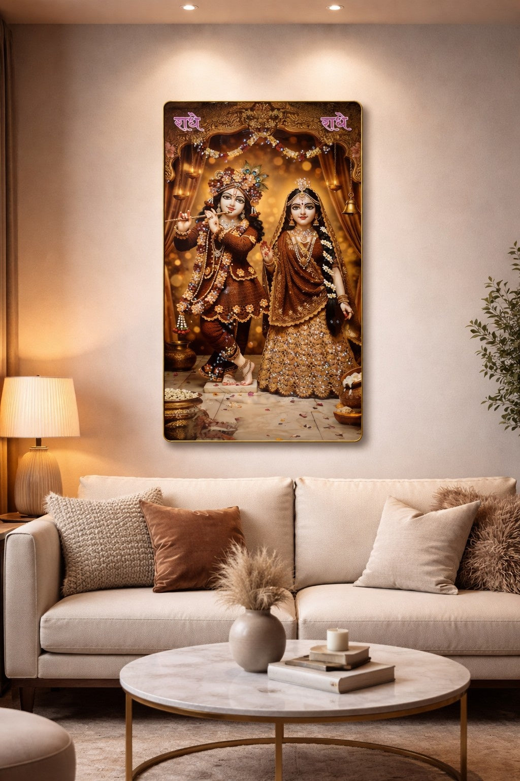 Radha Krishna Premium Crystal Painting