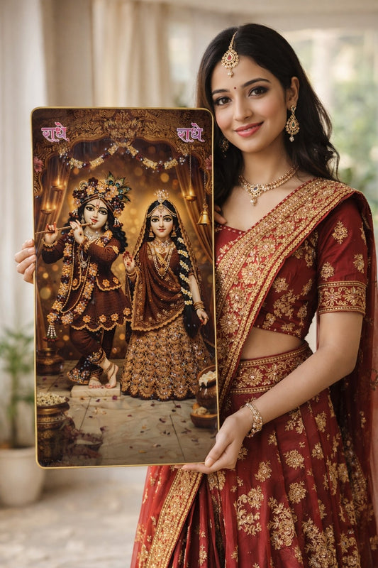 Radha Krishna Premium Crystal Painting