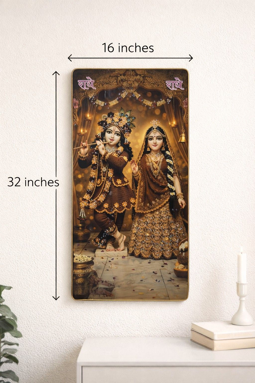 Radha Krishna Premium Crystal Painting