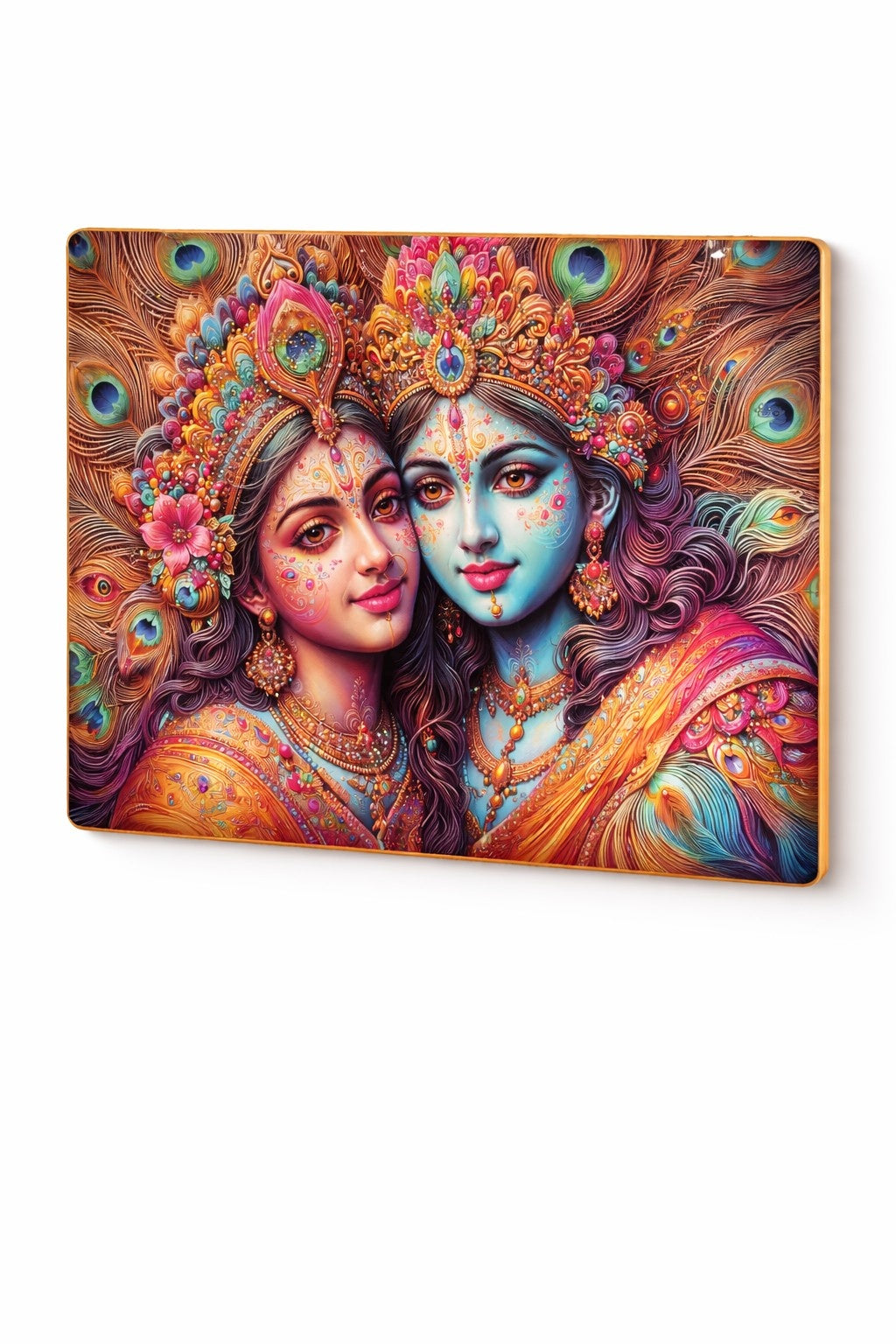 Premium Radha Krishna Crystal Painting