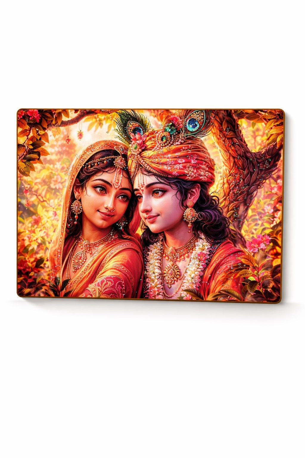 Radha Krishna Divine Love Wall Painting