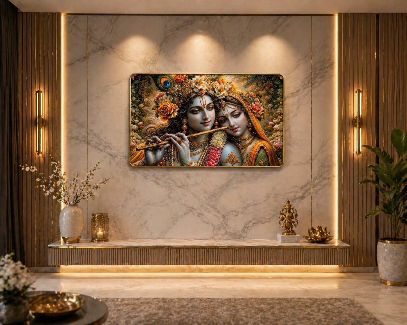 Radha Krishna unity Crystal Painting